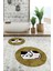 3d Dijital Baskılı Yıkanabilir Kedi Desenli Ikili Banyo Halısı Paspas Yuvarlak, Klozet-43-Kahve, 4