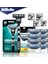 Siyah Stil Gillette Matraight Emniyetli Jilet Tıraş Makinesi Yüz Tıraş Makinesi Kasetleri Değiştirilebilir Bıçaklar Tıraş Sakal Shavette Erkekler Için (Yurt Dışından) 3