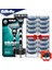 Kırmızı Stil Erkekler Için Tıraş Makinesi Gillette Matraight Jilet Kılıfı Tıraş Makinesi Kasetleri Standı ile Emniyet Tıraş Bıçakları Sakal Shavette (Yurt Dışından) 4