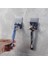 Gümüş2 Tarzı Tıraş Makinesi Dispenseri Taşınabilir Su Geçirmez Neme Dayanıklı 45* Paslanmaz Çelik Banyo Organizatör Diş Fırçası Tutucu 1 Adet (Yurt Dışından) 5
