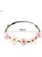 Çiçek Bandı Bohemian Headdress Kafa Çelenk Brid Garland Charm Başlığı Cadılar Bayramı Kostüm Tatil Kadın Saç Aksesuarı Için, Açık Pembe (Yurt Dışından) 2