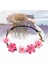 Çiçek Bandı Bohemian Headdress Kafa Çelenk Brid Garland Charm Başlığı Cadılar Bayramı Kostüm Tatil Kadın Saç Aksesuarı Için, Gül Kırmızı (Yurt Dışından) 3
