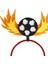 Futbol Kafa Bandı Hairband Spor Yarışması Headdress Dekorasyon Futbol Partisi Saç Çember Festival Saç Aksesuarı Fotoğraf Prop, Alev (Yurt Dışından) 4