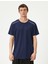 Spor T-Shirt Şerit Baskılı Bisiklet Yaka Kısa Kollu 3