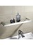 Kağıt Tutucu Stili Banyo Aksesuarları Seti Paslanmaz Çelik Krom Havlu Bar Raf Cam Raf Bardak Kağıt Tutucu Tuvalet Fırçası Tutucu Bornoz Kancası (Yurt Dışından) 3