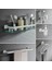 Robe Kanca Tarzı Banyo Donanım Seti Beyaz Bornoz Askısı Havlu Demiri Bar Raf Cam Raf Kağıt Mendil Tutucu Diş Fırçası Tutucu Banyo Aksesuarları (Yurt Dışından) 5