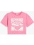 Crop T-Shirt Tropik Baskılı Kısa Kollu Bisiklet Yaka Pamuklu 1