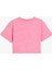 Crop T-Shirt Tropik Baskılı Kısa Kollu Bisiklet Yaka Pamuklu 2