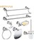 Sabunluk Tarzı Lüks Kristal Gümüş Banyo Aksesuarları Seti Krom Cilalı Pirinç Banyo Donanım Seti Duvara Monte Banyo Ürünleri Banheiro (Yurt Dışından) 2