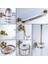 Pembe Tarzı Bronz Banyo Aksesuarları Antika Tuvalet Fırçası Tutucu Vintage Wc Rulo Kağıt Tutucu Seramik Çift Bardak Tutucu Pirinç Sabunluklar (Yurt Dışından) 4