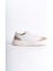 Erkek Deri Spor Ayakkabı & Sneaker Nude/beyaz -MBKRY506-NB 4