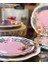 Pink 6 Lı Pasta Tabağı Seti 4032 5