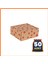 Hediye Kutusu Kırmızı Yıldız Baskılı Kendinden Kapaklı Kraft 18X18X8 cm - 50 Adet 2