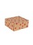 Hediye Kutusu Kırmızı Yıldız Baskılı Kendinden Kapaklı Kraft 18X18X8 cm - 50 Adet 4