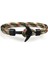Pulsera Hombre Siyah Çapa Bilezikler Erkekler Charm Survival Halat Zincir Pulseira Bilezik Erkek Wrap Metal Spor Kancalar (Yurt Dışından) 2