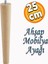 Ahşap Kanepe Sehpa Masa Puf Tabure Tv Ünitesi Ayağı Ayakları M8 Civatalı 25 Cm 1