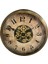 Metal Eskitme Çarklı Otel Ofis Salon Duvar Saati Çap 60 cm 2