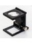 NIKULA-28X28 mm Katlanır Sayaçlı Metal Lüp, 2 LED Işıklı Büyüteç Tekstil TH9005A 3