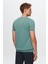 Slim Fit Mint Düz Örgü Rayon Örme T-Shirt 0EF069421003M 3