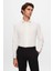 Slim Fit Beyaz Düz Pamuk Non-Iron Gömlek 2HE02SG00024M 1