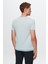 Slim Fit Mavi Düz Örgü Rayon Örme T-Shirt 0EF069421003M 3