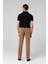 Slim Fit Camel Armürlü Denim Pantolon 9ECC3T407340M 5