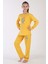 Kız Çocuk Uzun Kol Sarı Pijama Takımı C3T0N7O122 2