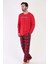 Erkek Uzun Kol Kırmızı Pijama Takım C3T0N5O025 1