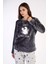 Kadın Welsoft Uzun Kol Füme Pijama Takımı C3T0N4O065 2