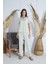 Kadın Kısa Kol Önden Düğmeli Su Yeşili Pijama Takım C6T2N951 2