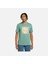 Front Graphic Erkek Turkuaz Yuvarlak Yaka Tişört 1