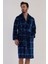Erkek Şal Yaka Welsoft İndigo Sabahlık C3T0N3O087 1