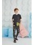 Erkek Çocuk Kısa Kol Antrasit Pijama Takım C9T5N68 3