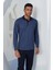 Erkek Uzun Kol Polo Yaka Indigo Pijama Takımı C9T2N4O7 1