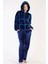 Kadın Welsoft Kapüşonlu Uzun Kol Indigo Pijama Takımı C3T0N3O088 1