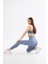 Kalçası Büzgülü Premium Fitilli Ekstra Push Up Yüksek Bel Esnek Ve Toparlayıcı Spor Tayt 5