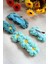 Çıtçıtlı Saç Tokası Anne & Kız Çocuk Bebek Seti 4 Lü Set Yeşil Turkuaz 3