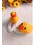 Ördek Desenli Çocuk Saç Aksesuarı - 3D Çıtçıtlı Saç Tokası 2 Li Set Örgü Toka #örgü 2