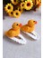 Ördek Desenli Çocuk Saç Aksesuarı - 3D Çıtçıtlı Saç Tokası 2 Li Set Örgü Toka #örgü 3