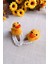 Ördek Desenli Çocuk Saç Aksesuarı - 3D Çıtçıtlı Saç Tokası 2 Li Set Örgü Toka #örgü 4
