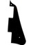 Metal Elektro Gitar Pickguard Scratch Plaka Lp Tarzı Gitar Pickguard Yedek Siyah Için Uygun (Yurt Dışından) 2