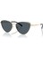 Mk 1140 10146G 59 Cortez Kadın Cat Eye Altın Metal Güneş Gözlüğü 1
