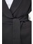 Astarlı Kuşaklı Blazer Set Ikili Takım Siyah 5