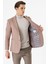 Vizon Desenli Mono Yaka Astarlı Çift Yırtmaç 6 Drop Slim Fit Dar Kesim Klasik Ceket 1002240150 3