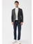 Koyu Yeşil Desenli Mono Yaka Astarlı Çift Yırtmaç 6 Drop Slim Fit Dar Kesim Klasik Ceket 1002235132 4