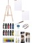 Rich 120 cc Akrilik Boya +Fanart 12X12 ml Yağlı Boya SETI+50X70+35X50 Tuval Ikili Şövale Seti 1