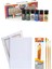 Rich Funny Kids 20 ml Akrilik 6 Lı Set 25X35 Tuval Daller Rowney 4'lü Fırça Seti 1