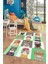Dijital Baskılı Kaymaz Yıkanabilir Renkli Kedi Desenli Çocuk Odası Halısı, Çocuk-11-Yeşil, 4