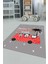 Dijital Baskılı Kaymaz Yıkanabilir Otobüs Safari Desenli Çocuk Odası Halısı, Çocuk-01-Kırmızı, 1