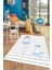 Dijital Baskılı Kaymaz Yıkanabilir Balerin Kız Desenli Çocuk Odası Halısı, Çocuk-09-Mavi, 4